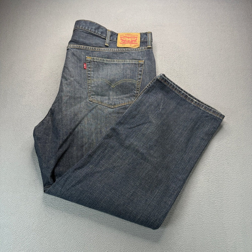 Levi 559 Relaxed Straight Jeans Baggy Men 48x32 (FIT 48x30) Dark Wash Denim Work